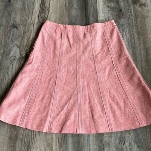 Merona Women’s Pink Wool Blend A Line Skirt, size 6